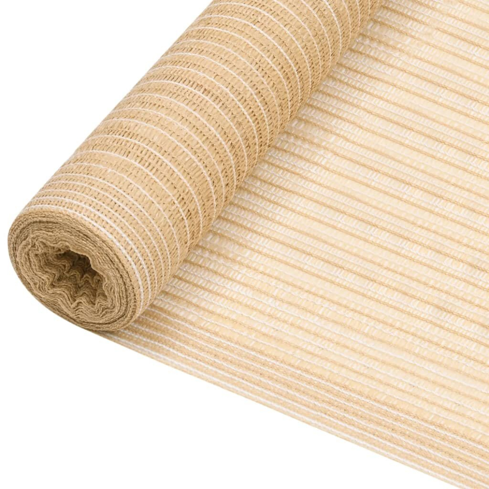 vidaXL Privacy Net Beige 1x25 m HDPE 150 g/mÂ² Balcony Patio Screen Windbreak