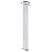 (square, 40 cm) vidaXL Garden Water Column Patio Free Standing Water Fountain Stainless Steel