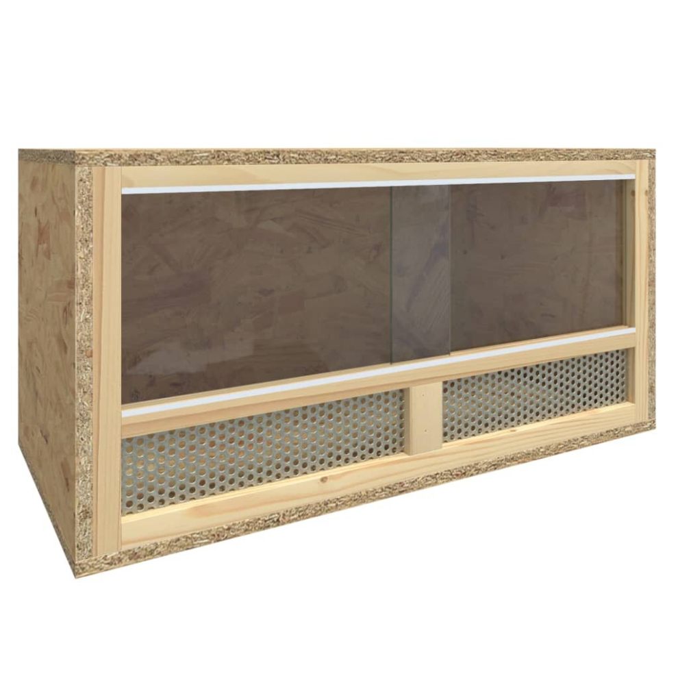 Vidaxl Terrarium Engineered Wood Reptile Feeding Box Reptile Habitat Terrarium