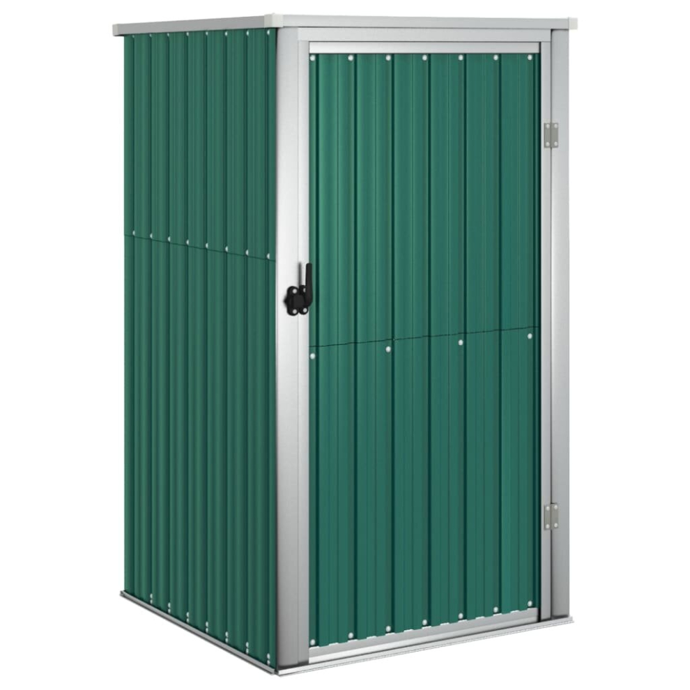 (green, 88 x 89 x 161 cm) vidaXL Garden Tool Shed Blanket Box Outdoor Tool Storage Shed Galvanised Steel