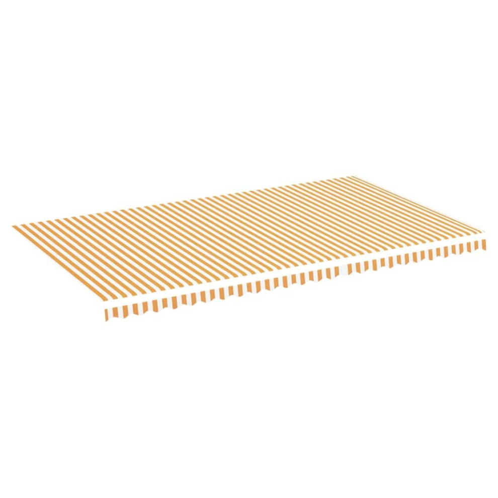Vidaxl Replacement Fabric For Awning And 6X3.5 M Outdoor Canopy Yellow/White