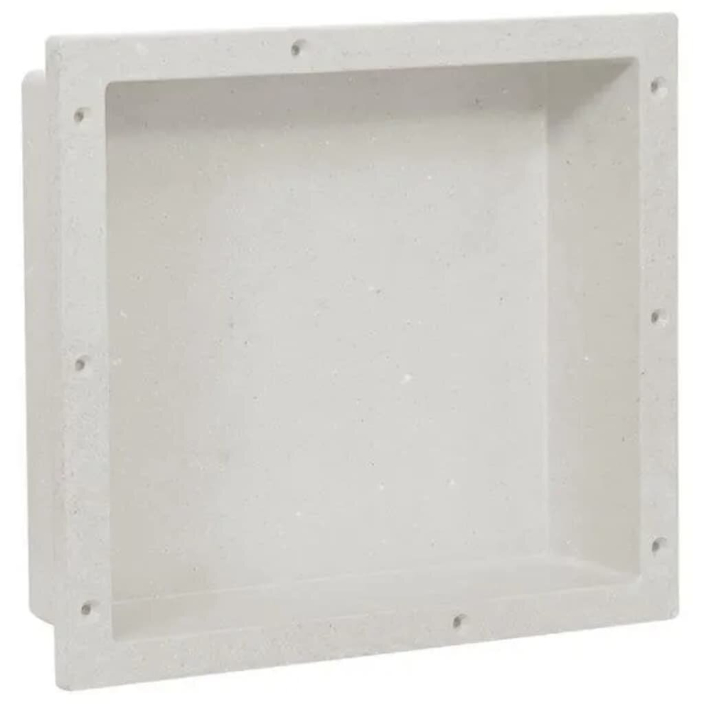 vidaXL Shower Niche Matt White Soap Shampoo Shelf Shower Bathroom Furniture