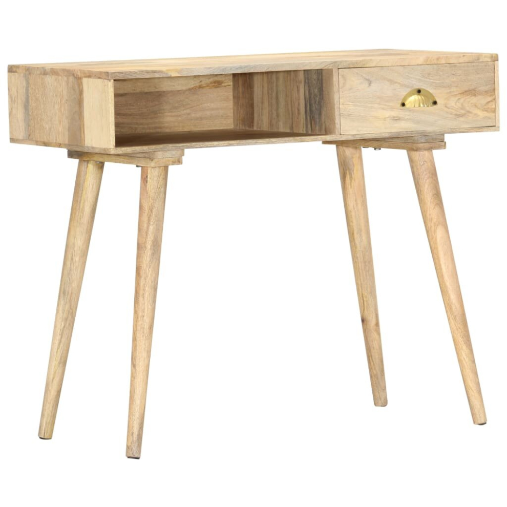vidaXL Solid Mango Wood Console Table 90cm Indoor Entryway Table Hallway Desk