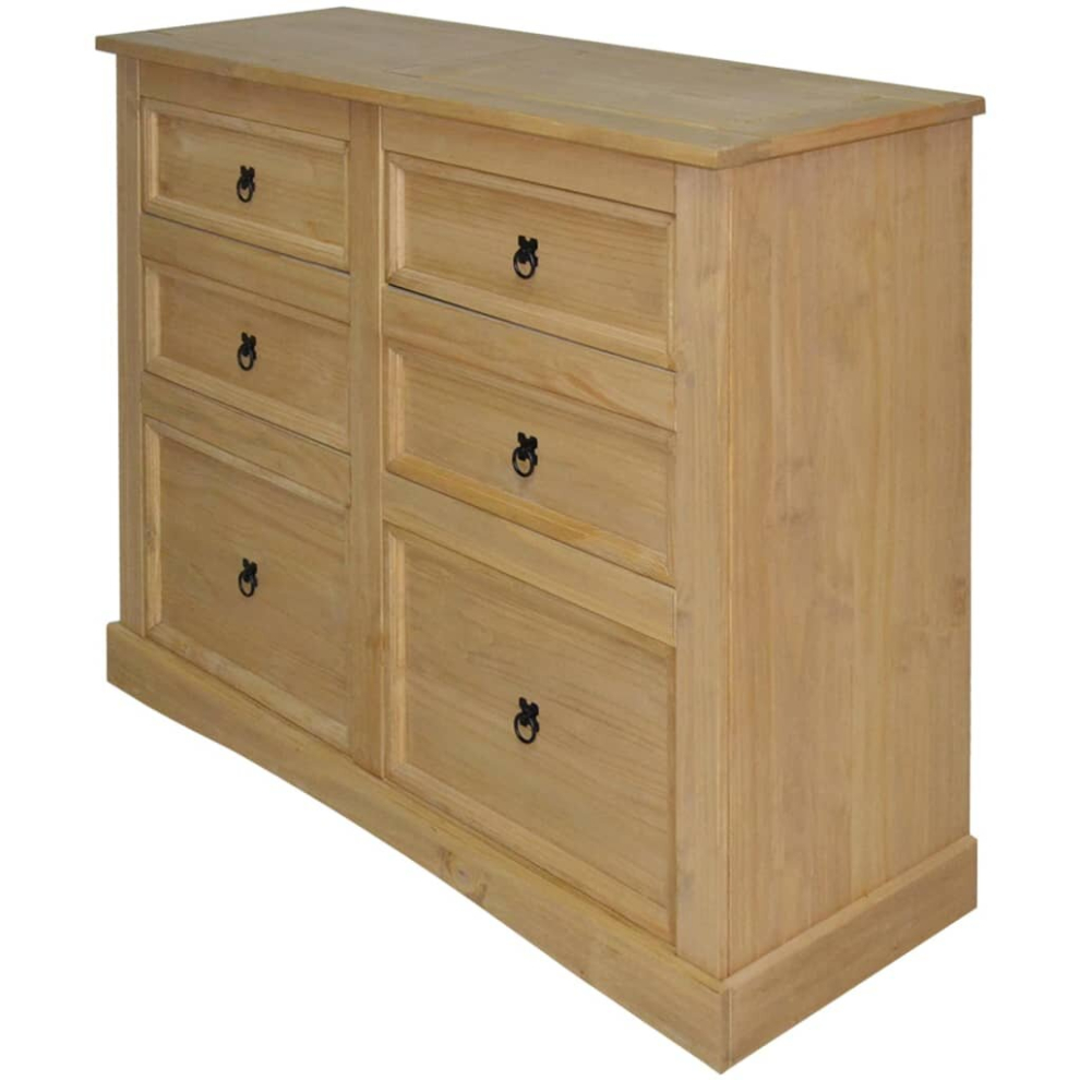 vidaXL Sideboard Cabinet Cupboard Highboard Cabinet Mexican Pine Corona Range