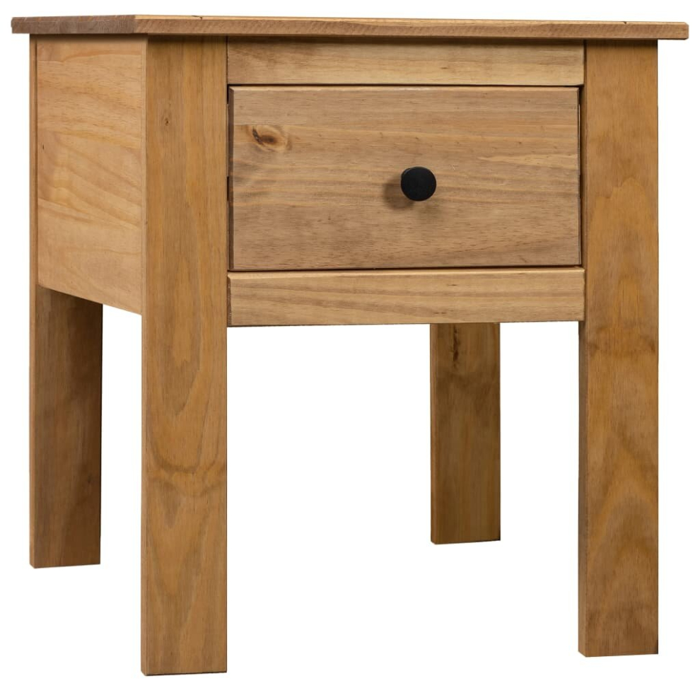 vidaXL Solid Wood Pine Bedside Cabinet Panama Range Natural Bedroom Cabinet