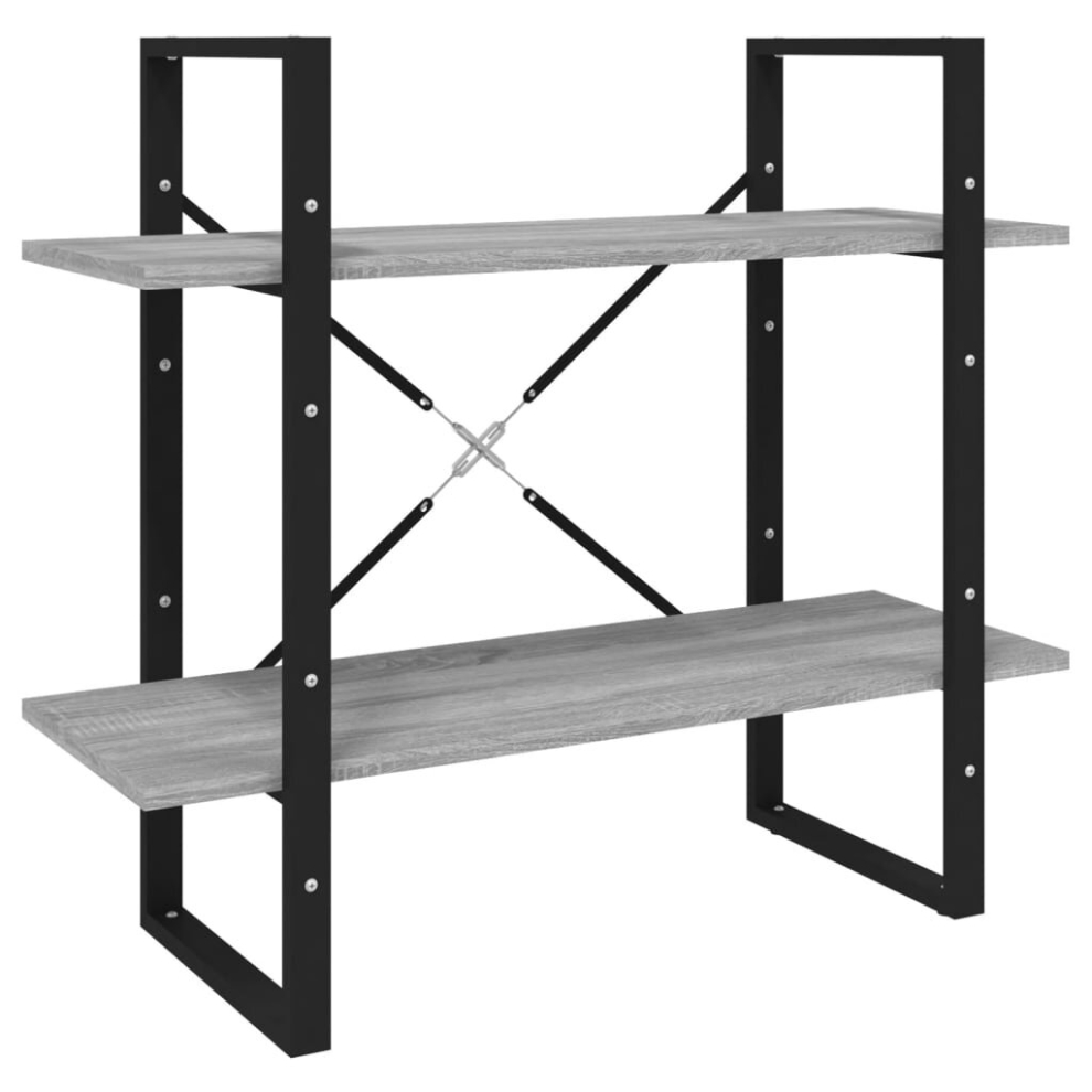 Vidaxl ( Sonoma, 80 X 30 X 70 Cm) Book Cabinet Home Storage Rack Bookcase Book Shelf Engineered Wood Grey