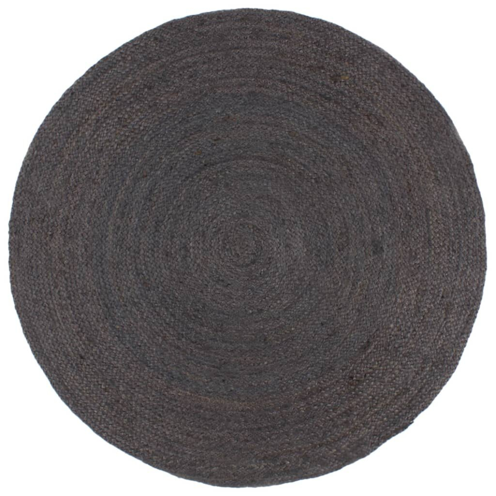 (dark grey, 6) vidaXL Handmade Rug Jute Round Room Floor Carpet Multi Colours Multi Sizes