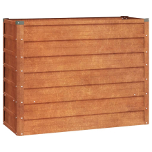(100 x 40 x 77 cm (L x W x H)) vidaXL Garden Raised Bed Outdoor Pot Plant Stand Planter Rusty Corten Steel