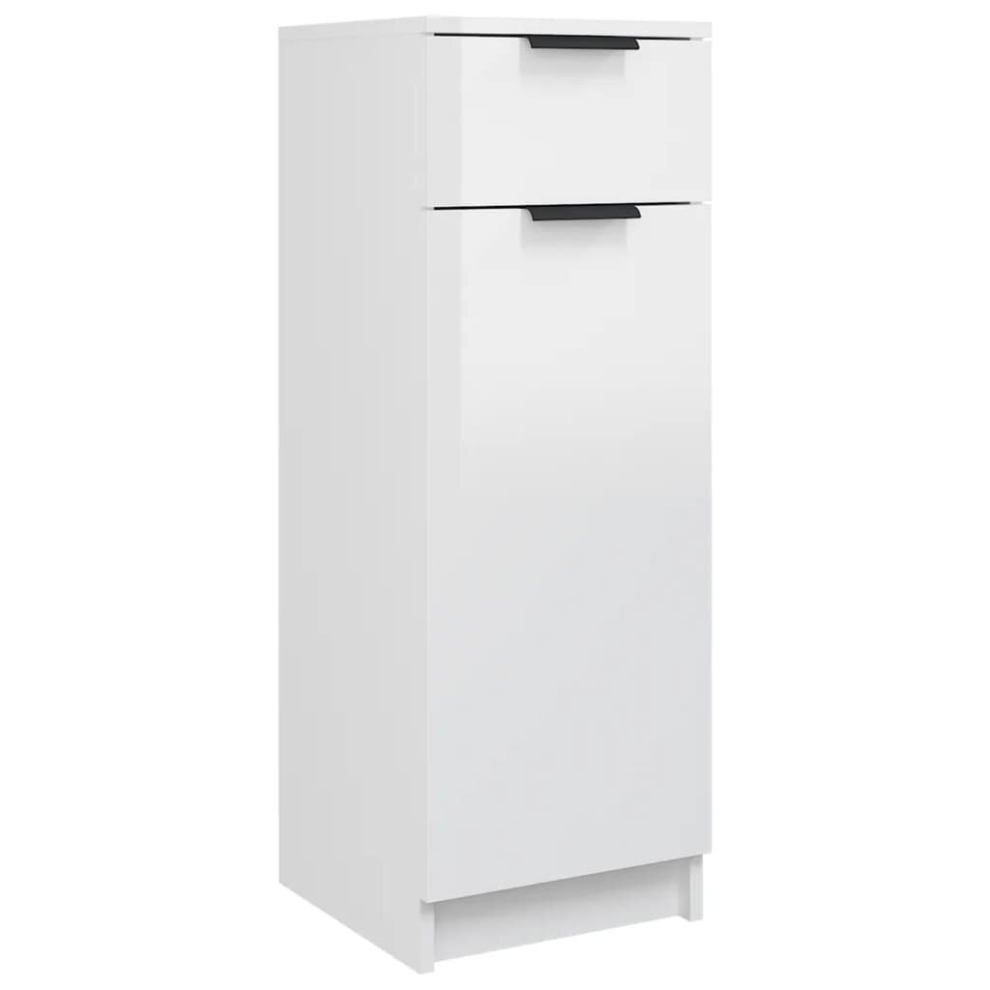 (High gloss white) vidaXL Bathroom Cabinet Engineered Wood Vanity Unit Cupboard Multi Colours