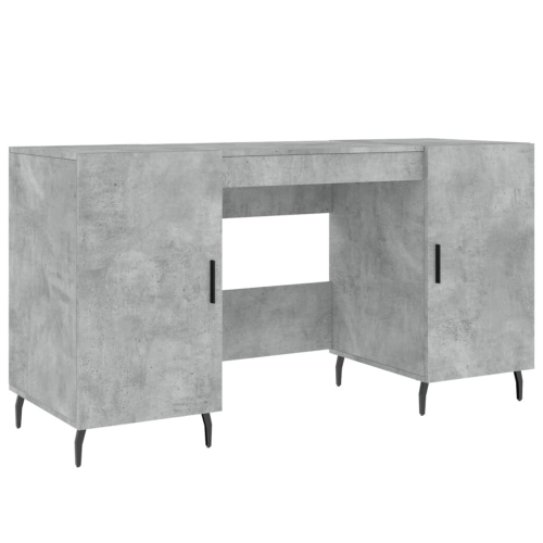 VidaXL (concrete grey) vidaXL Desk Computer Desk Writing Table Office Work Desk White Engineered Wood