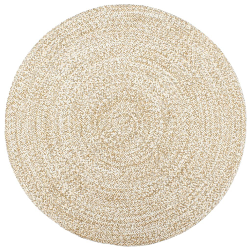 (white, 81) vidaXL Handmade Rug Living Room Floor Carpet Home Area Rug Floor Mat Jute