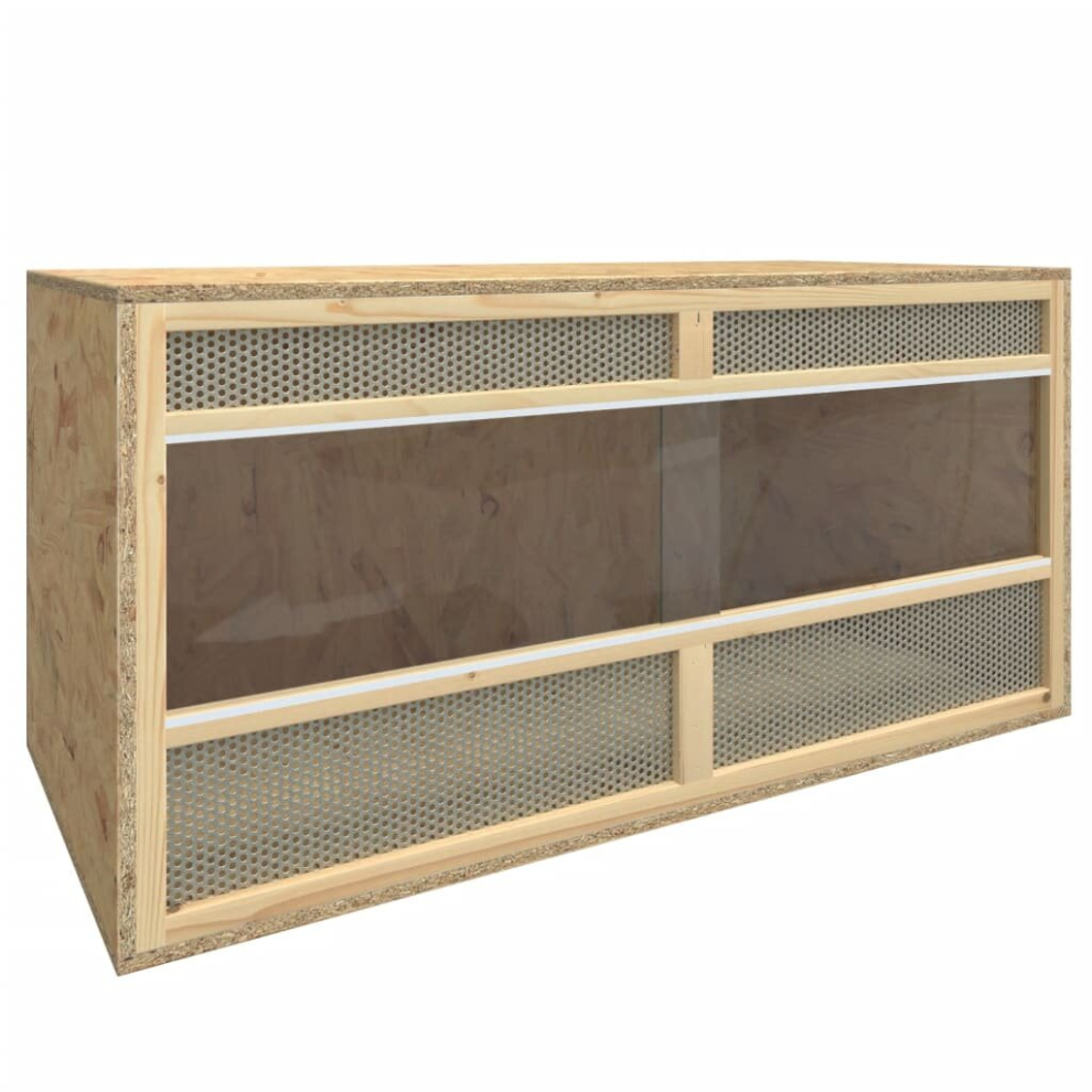 Vidaxl Terrarium Engineered Wood Reptile Feeding Box Reptile Habitat Terrarium