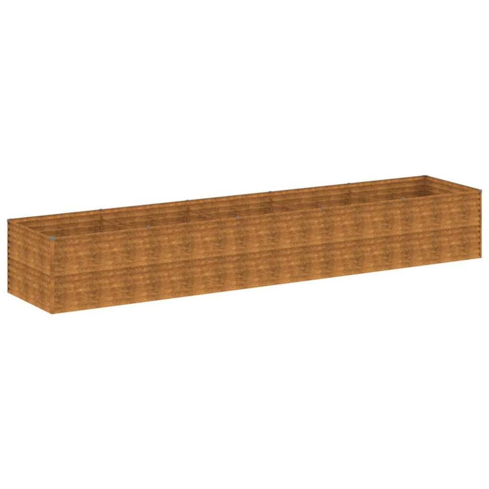 Vidaxl (479 X 100 X 69 Cm) Garden Raised Bed Outdoor Planter Pot Patio Flower Bed Corten Steel