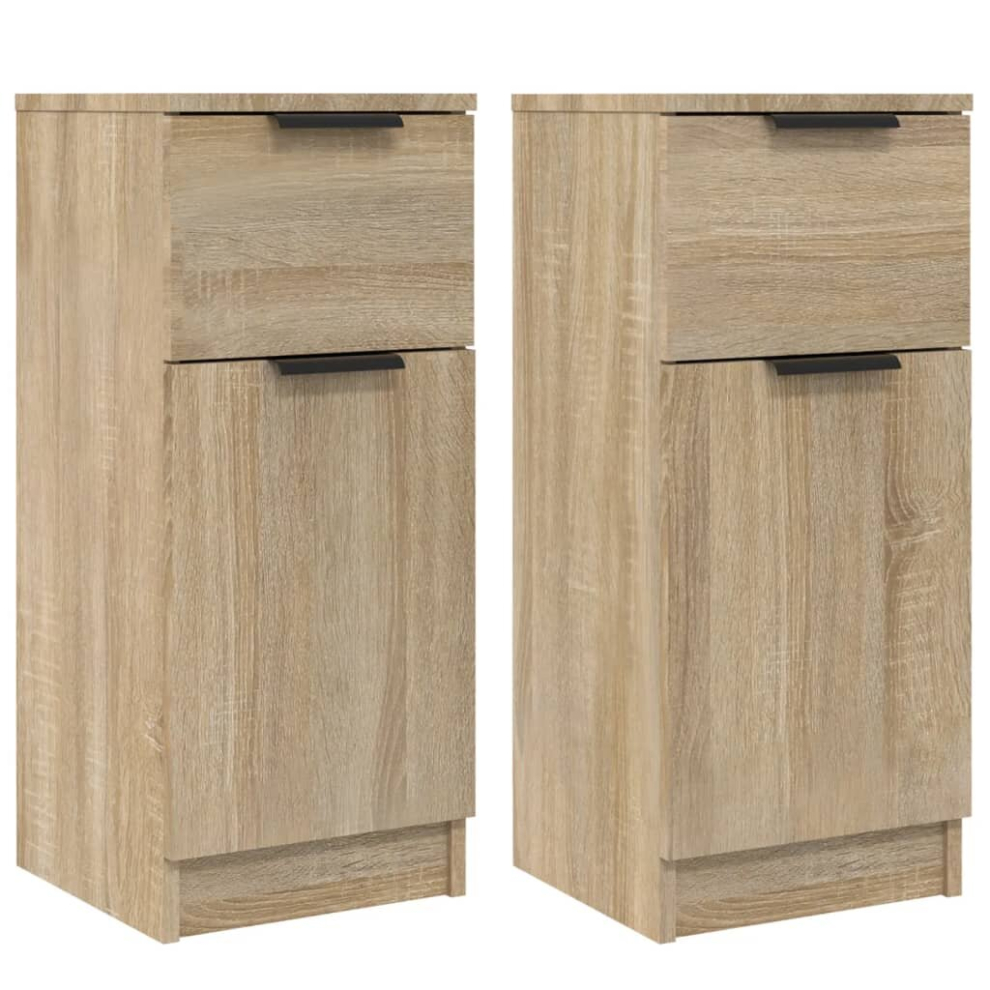 (Sonoma oak, 2) vidaXL Sideboard Cabinet Home Organiser Cupboard Side Cabinet Engineered Wood