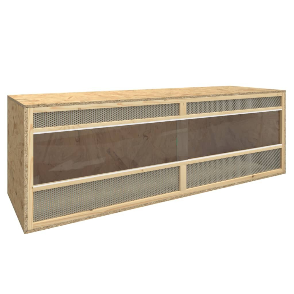Vidaxl Terrarium Engineered Wood Reptile Feeding Box Reptile Habitat Terrarium
