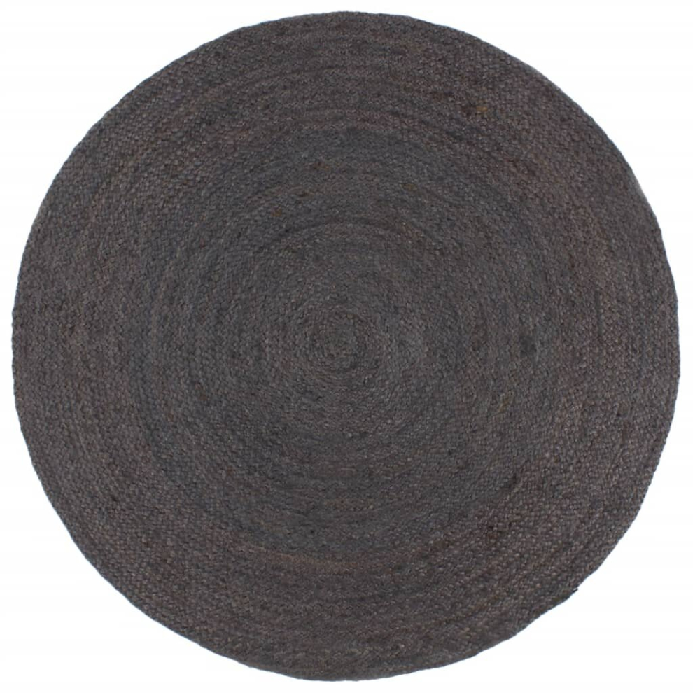 (dark grey, 81) vidaXL Handmade Rug Living Room Floor Carpet Area Rug Floor Mat Jute Round