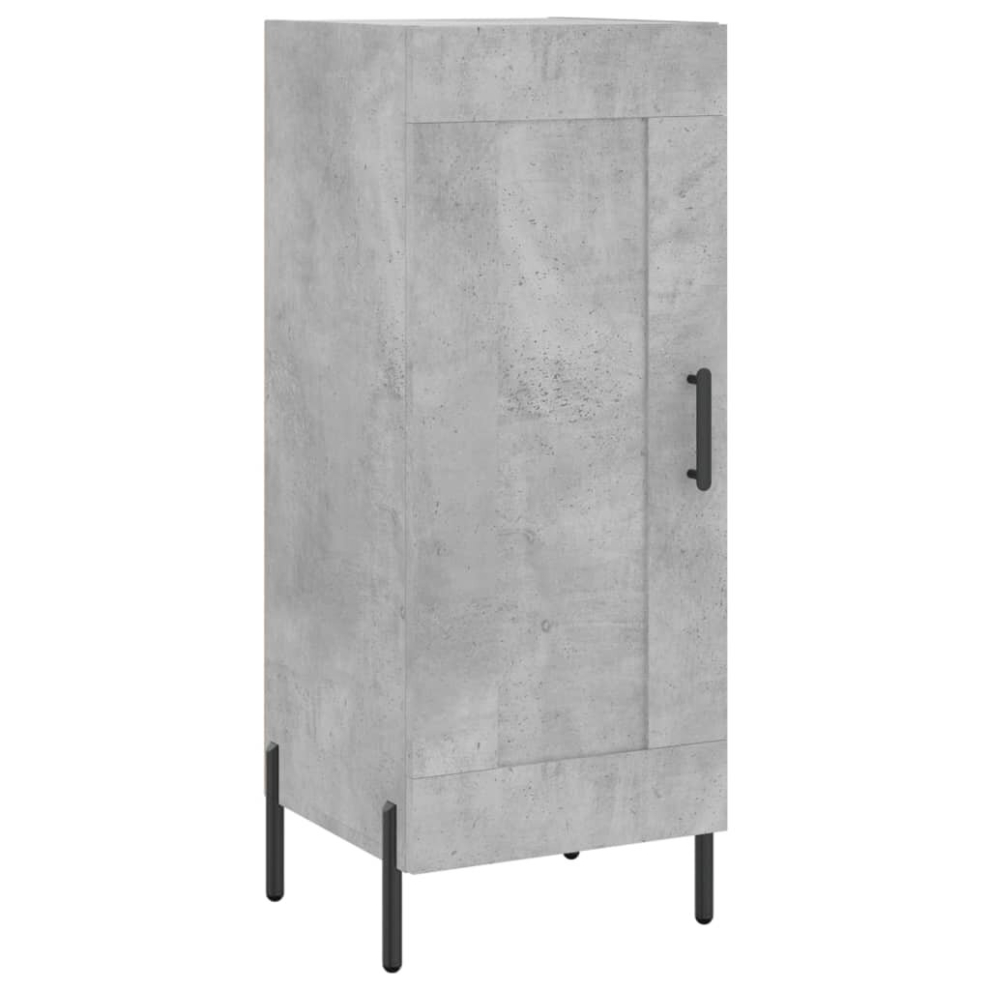 (concrete grey) vidaXL Sideboard Storage Side Cabinet Cupboard Sonoma Oak Engineered Wood