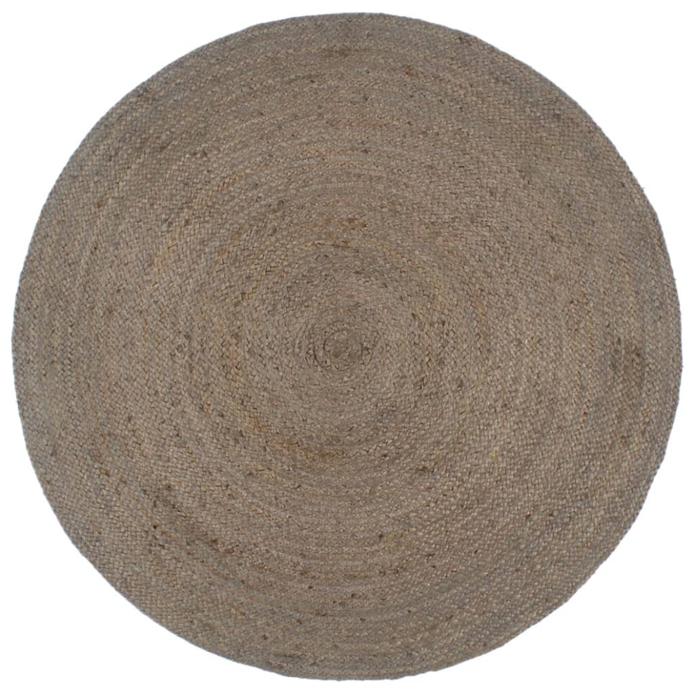 (grey, 81) vidaXL Handmade Rug Jute Round Room Floor Carpet Multi Colours Multi Sizes