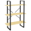 VidaXL vidaXL Solid Pine Wood 3-Tier Book Cabinet Organiser Bookcase Storage Rack 1