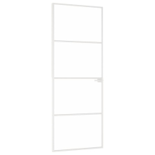 (white, 76 x 201.5 cm/3 horizontal bars) vidaXL Interior Door Inner Internal Door Panel Tempered Glass and Aluminium