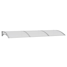 vidaXL Türvordach Grau 300x100 cm Polycarbonat