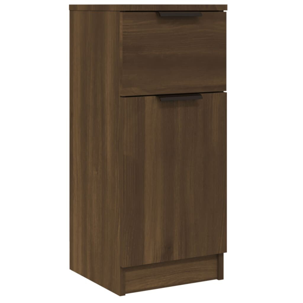 (Brown oak, 1) vidaXL Sideboard Cabinet Home Organiser Cupboard Side Cabinet Engineered Wood