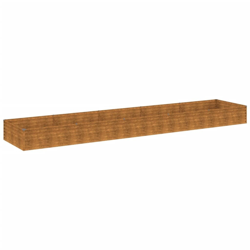 Vidaxl (482 X 100 X 36 Cm) Garden Raised Bed Outdoor Planter Pot Patio Flower Bed Corten Steel