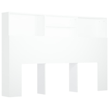 (white) vidaXL Headboard Cabinet Bedroom Bookcase Headboard Furniture Multi Colours