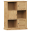 VidaXL (brown) vidaXL Bookcase Bookshelf Storage Shelf Storage Rack VIGO Solid Wood Pine 1