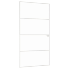 (white, 102 x 201.5 cm/3 horizontal bars) vidaXL Interior Door Inner Internal Door Panel Tempered Glass and Aluminium