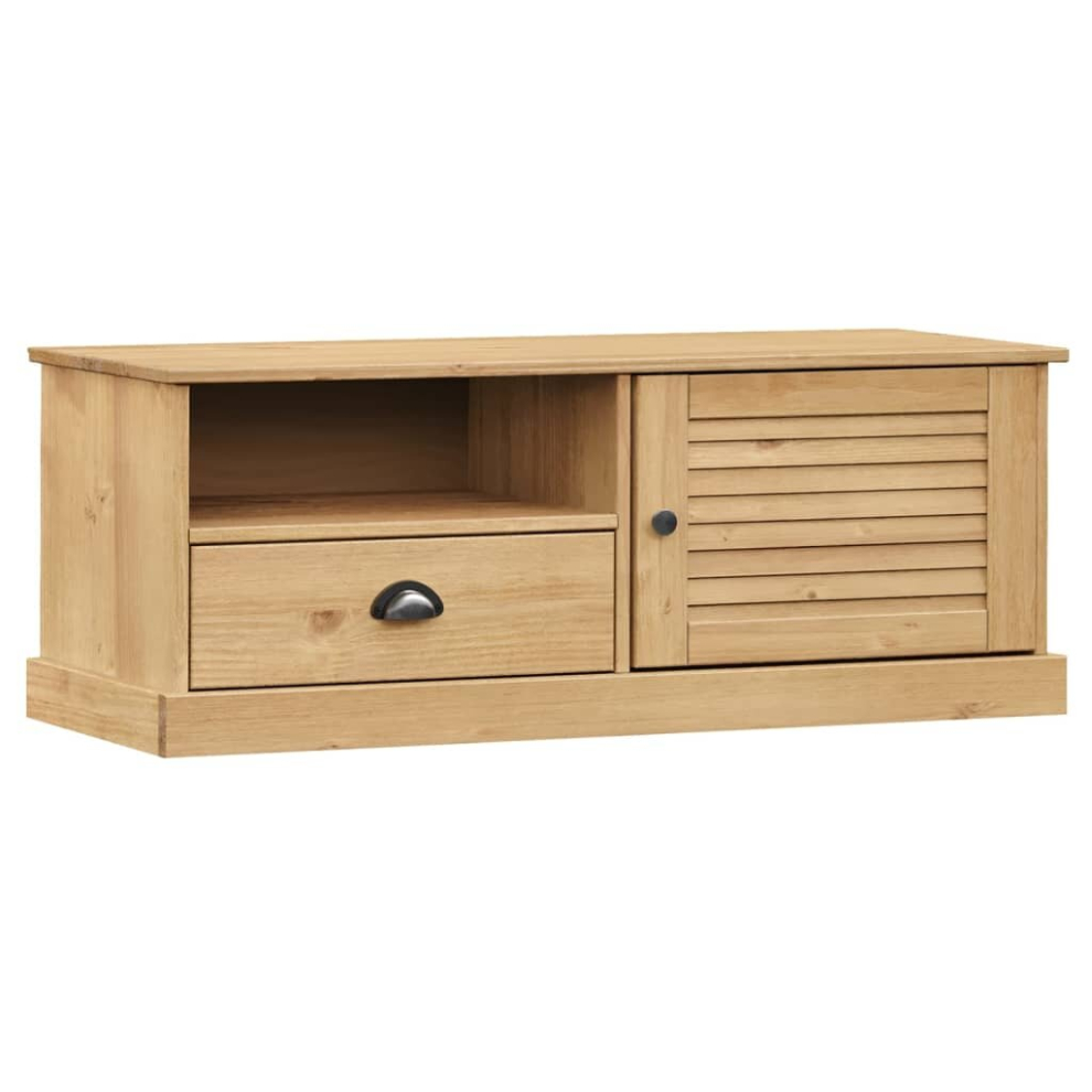 Vidaxl (Brown) Tv Cabinet Tv Unit Sideboard Cabinet Tv Stand Vigo Solid Wood Pine