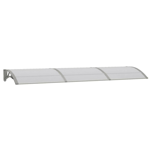 VidaXL vidaXL Türvordach Grau 300x75 cm Polycarbonat