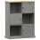 VidaXL (grey) vidaXL Bookcase Bookshelf Storage Shelf Storage Rack VIGO Solid Wood Pine 1
