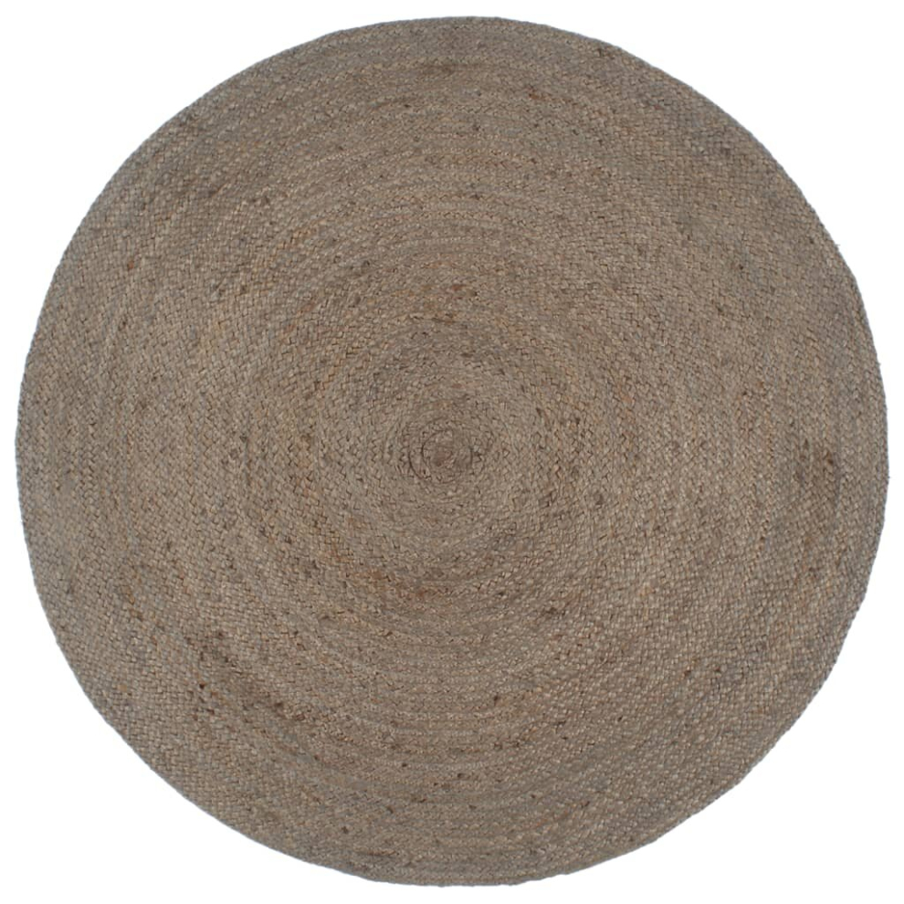 (grey, 106) vidaXL Handmade Rug Jute Round Room Floor Carpet Multi Colours Multi Sizes