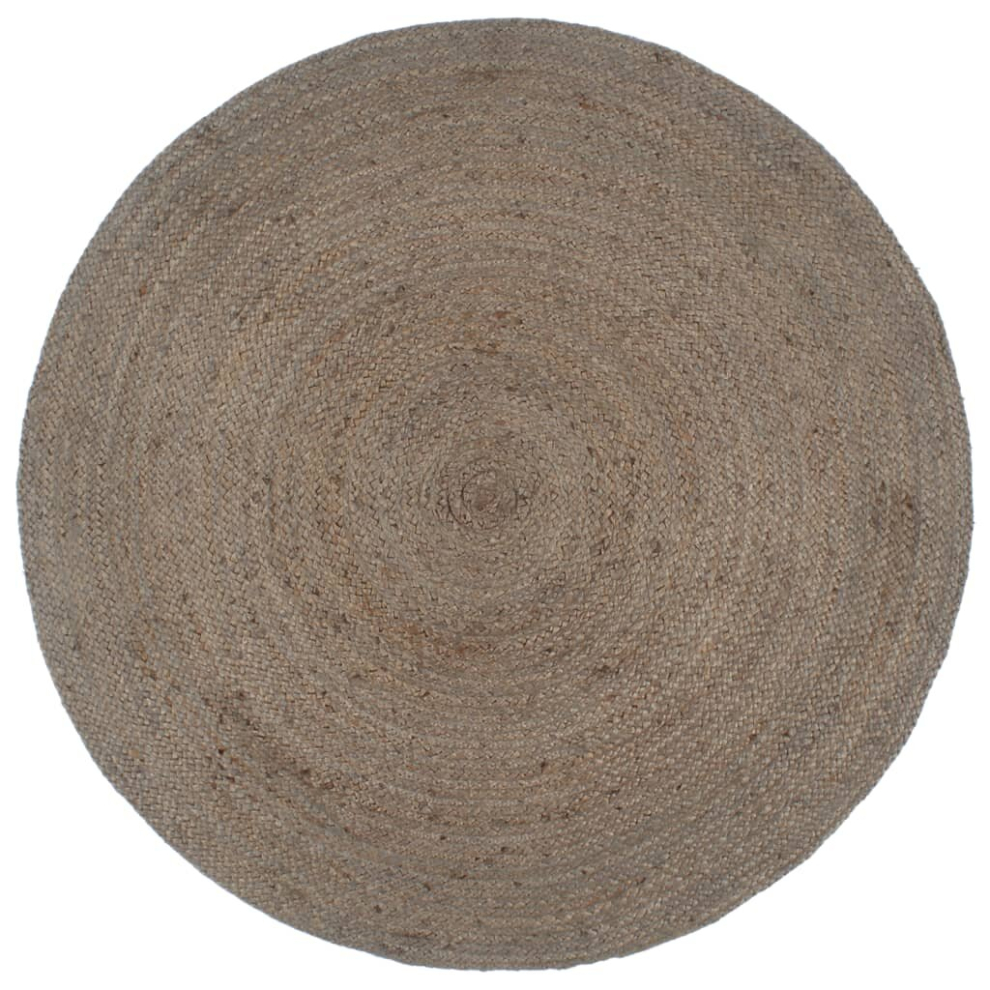 (grey, 106) vidaXL Handmade Rug Living Room Floor Carpet Area Rug Floor Mat Jute Round