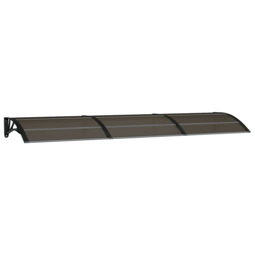 VidaXL vidaXL Türvordach Schwarz 300x75 cm Polycarbonat