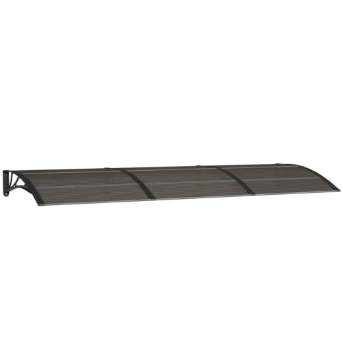 VidaXL vidaXL Türvordach Schwarz 300x100 cm Polycarbonat