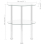 VidaXL vidaXL 2-Tier Side Table Transparent Tempered Glass Home Accent Couch Table 4