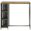 VidaXL vidaXL Bar Table with Storage Rack Grey Poly Rattan Pub Bistro Counter Table 9
