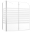 VidaXL vidaXL Bath Enclosure 68cm Tempered Glass Stripe Bathroom Shower Screen Panel 10