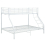 vidaXL Bunk Bed Frame White Metal 140x200cm/90x200cm Solid Bedroom Single Bed 5