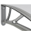 VidaXL vidaXL Türvordach Grau 400 x 100 cm Polycarbonat 6