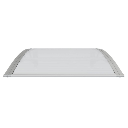 VidaXL vidaXL Türvordach Grau und Transparent 100x75 cm Polycarbonat 2