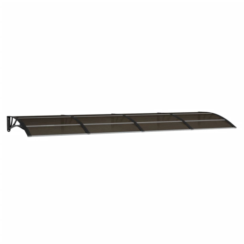 VidaXL vidaXL Türvordach Schwarz 350 x 100 cm Polycarbonat 2