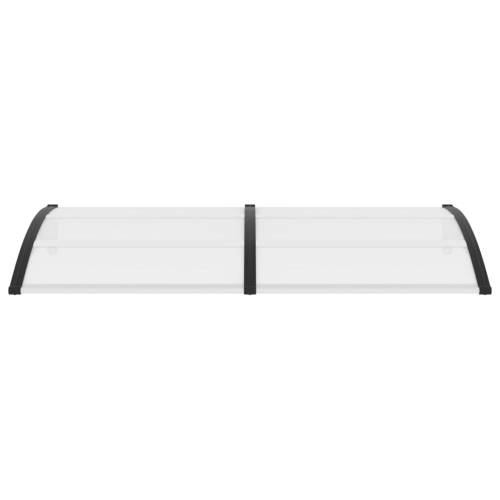 VidaXL vidaXL Türvordach Schwarz und Transparent 200x75 cm PC 1