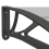VidaXL vidaXL Türvordach Schwarz 350x100 cm Polycarbonat 6