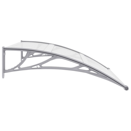 VidaXL vidaXL Türvordach Grau und Transparent 120x75 cm PC 2
