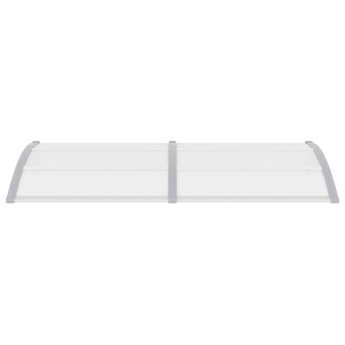 VidaXL vidaXL Türvordach Grau und Transparent 200x75 cm PC 1