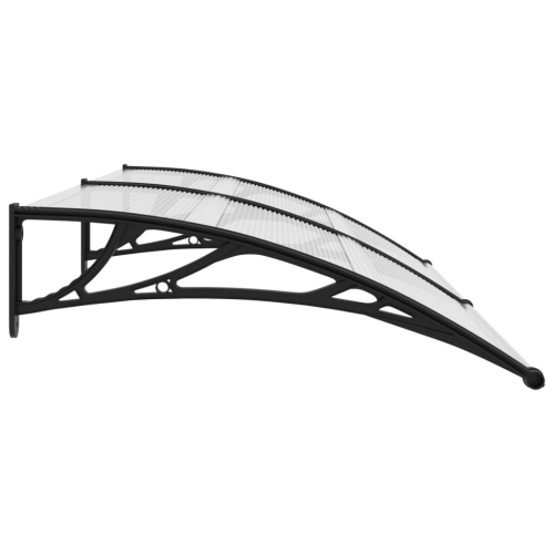 VidaXL vidaXL Türvordach Schwarz und Transparent 200x75 cm PC 2