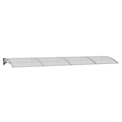 VidaXL vidaXL Türvordach Grau 400 x 100 cm Polycarbonat 2